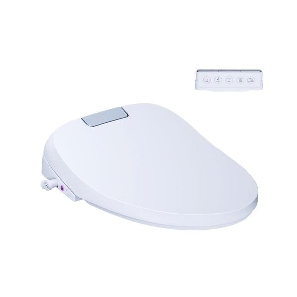 Bàn cầu 1 khối Caesar C1364 (Không nắp) + nắp rửa TAF610H