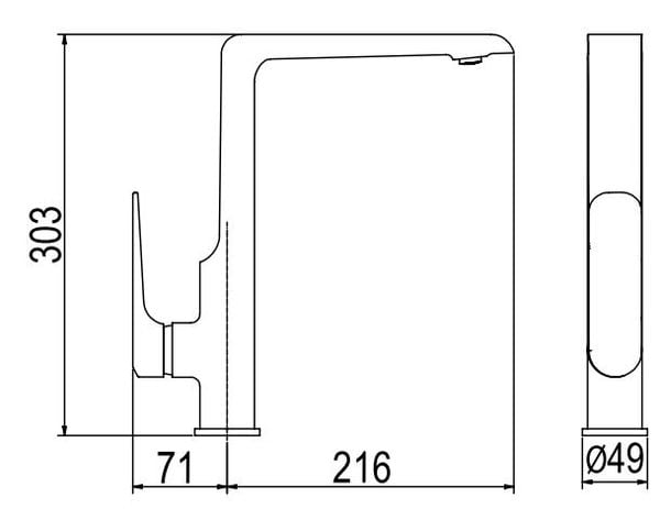 Vòi rửa bát PV722.3 (P.55.357) Viglacera Platinum Showroom Bùi Minh