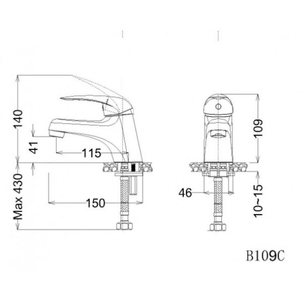 Vòi 1 đường lạnh Caesar B109C - Bùi Minh