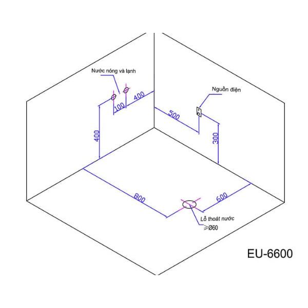  Bồn tắm massage Euroking EU-6600 