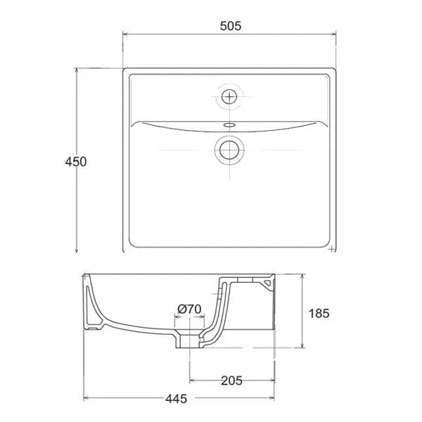 Chậu rửa dương bàn Sanfi S503 - Bùi Minh