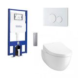  Bàn cầu treo tường TOTO CW553C#XW/TCF34570GAA#NW1/WH172AAT/TCA502/MB171M#SS 