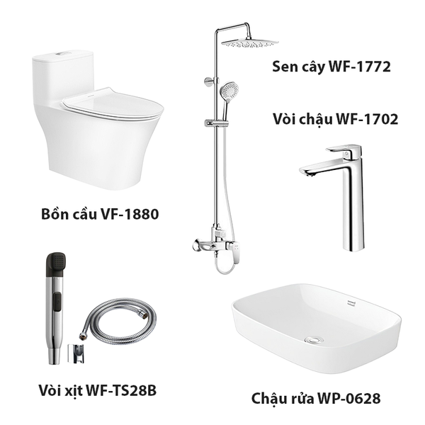 Combo American Standard S4 VF-1880 + WP-0628 + WF-TS28B + WF-1702 + WF-1772