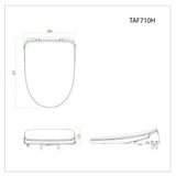  Bàn cầu 2 khối Caesar CD1320 (không nắp) + nắp rửa TAF710H 