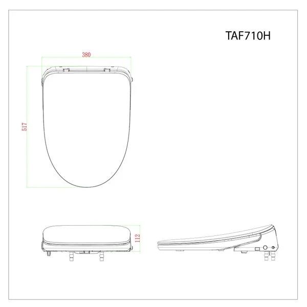 Bàn cầu 2 khối Caesar CD1320 (không nắp) + nắp rửa TAF710H Bùi Minh