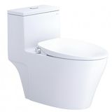  Bàn cầu 1 khối Caesar C1356 (Không nắp) + nắp rửa TAF060 