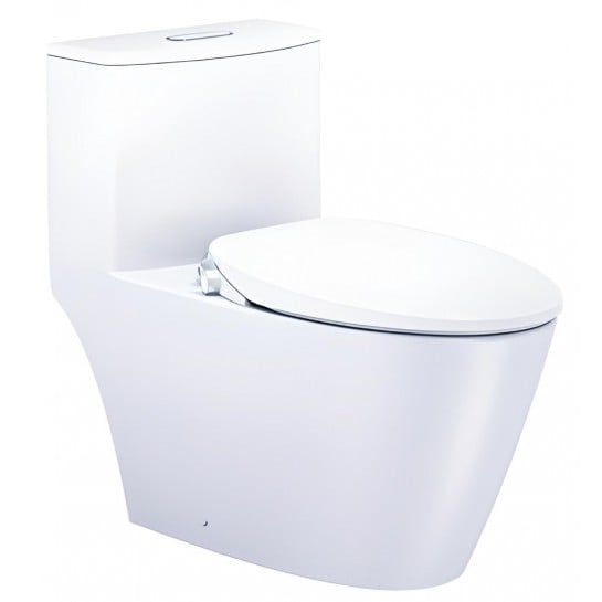 Bàn cầu 1 khối Caesar C1363 (Không nắp) + Nắp rửa TAF060