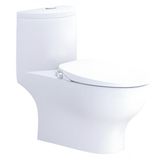  Bàn cầu 1 khối Caesar C1375 (Không nắp) + Nắp rửa cơ TAF060 