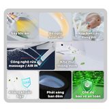  Bàn cầu 2 khối Caesar CD1340 (không nắp) + nắp rửa TAF710H 