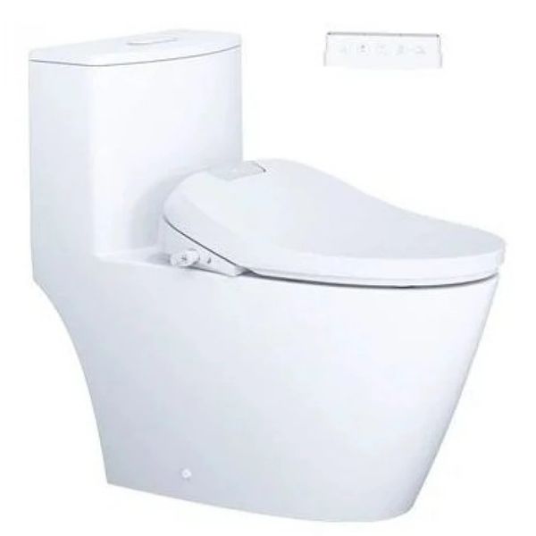Bàn cầu 1 khối Caesar C1363 (Không nắp) + Nắp rửa TAF610H
