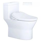  Bàn cầu 1 khối Caesar C1374 (không nắp) + nắp rửa TAF610H 