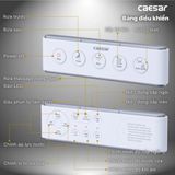  Bàn cầu 1 khối Caesar C1394 (không nắp) + nắp rửa TAF610H 