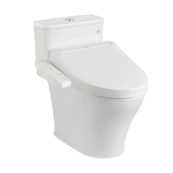 Bàn cầu một khối TOTO MS857DW16#XW kèm nắp rửa cơ - Bùi Minh