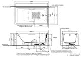  Bồn tắm Toto PAY1520V#W/TVBF411 