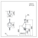  Bồn tiểu nam treo tường Caesar U0210 