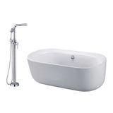  Combo bồn tắm Caesar AT0770 kèm vòi AS489C đặt sàn 