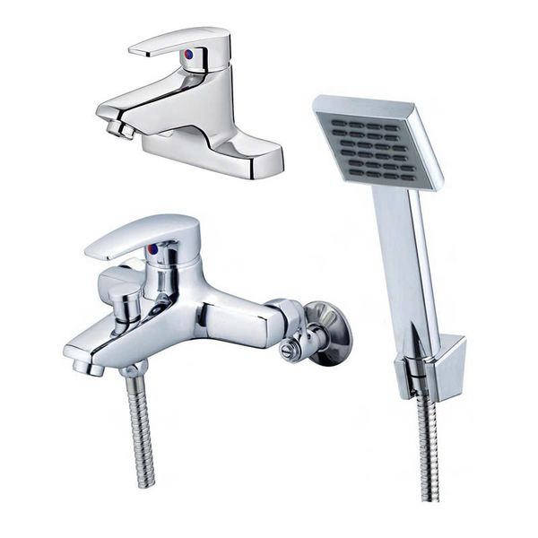 Combo vòi lavabo sen tắm Caesar B402CU + S403C - Bùi Minh