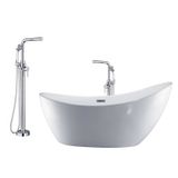  Combo bồn tắm Caesar KT1170 kèm vòi AS489C đặt sàn 