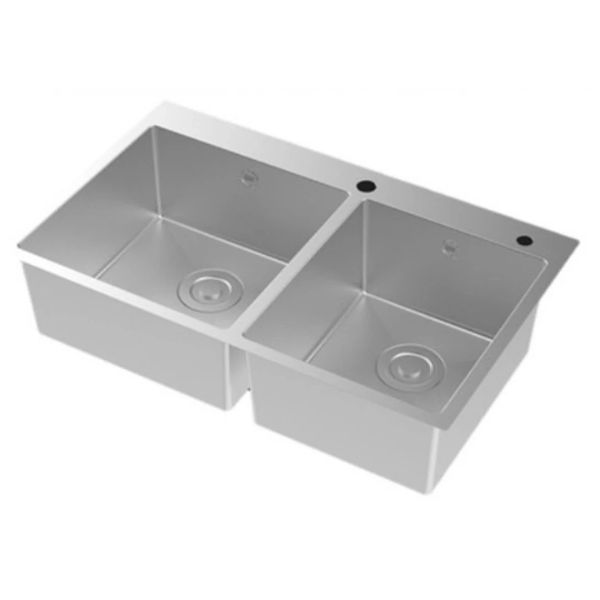 Chậu bếp hai hộc inox American Standard FFASX124