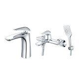  Combo vòi sen + vòi chậu nóng lạnh Caesar B810CU+S813C 