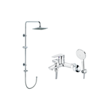  Combo sen tắm đứng kết hợp vòi sen nóng lạnh Caesar BS124 + S393C 