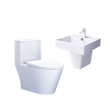 Combo bàn cầu một khối + lavabo + chân treo Caesar C1363 + LF5263 + PF2463 