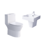  Combo bàn cầu một khối + lavabo + chân treo Caesar C1374 + LF5263 + PF2463 