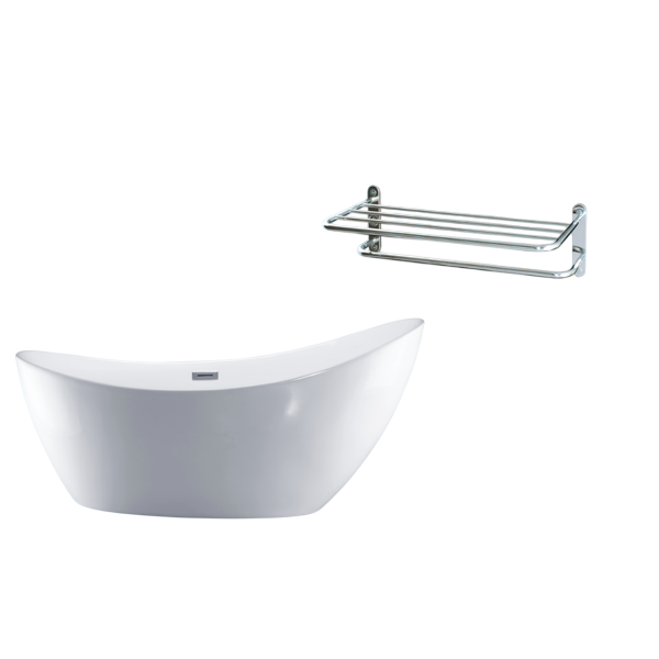 Combo bồn tắm ngồi + kệ khăn Caesar KT1170 + Q924V Bùi Minh