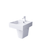  Combo lavabo treo + chân sứ Caesar LF5261 + PF2463 