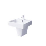  Combo lavabo treo + chân sứ Caesar LF5263 + PF2463 