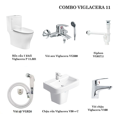 Combo Thiết bị vệ sinh Viglacera 11 - Bùi Minh