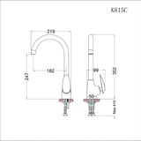  Vòi bếp nóng lạnh Caesar K815C 