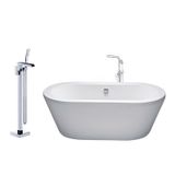  Combo bồn tắm Caesar KT1170 kèm vòi AS689C đặt sàn 