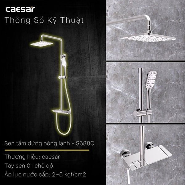 Sen cây nóng lạnh Caesar S688C Bùi Minh