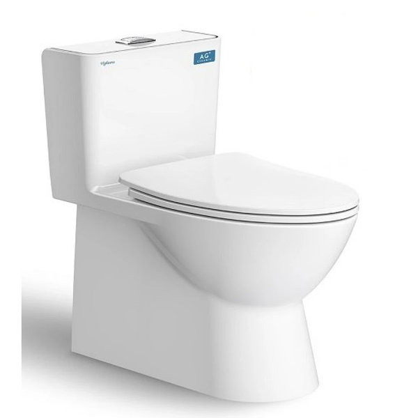 Bồn cầu 1 khối Viglacera V808 Nắp V39 1 Khối Nano Titan - Bùi Minh