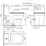 Bàn cầu 1 khối Viglacera V68 