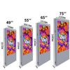 Màn Hình LED Poster Quảng Cáo Asianda/OEM YXD55S-WCA 75 Inch Cho Hiển Thị Quảng Cáo