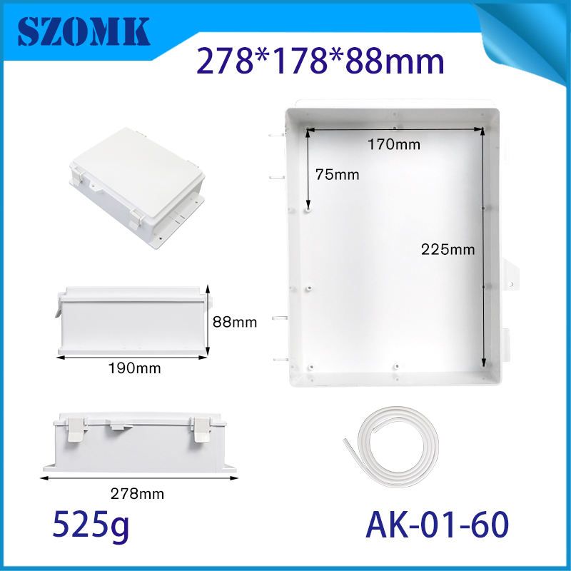 Szomk Ak-01-60 Hộp Nối Vỏ Bọc Bằng Nhựa Abs Chống Nước Ip66 Gắn Tường ...