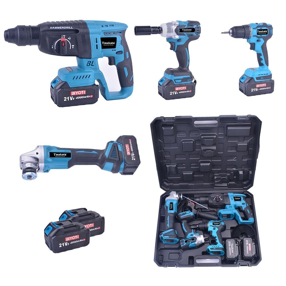 Tmakota 2021 Cordless Công Cụ Điện Chuyên Nghiệp Mỹ Cắm Combo Kits Kho ...