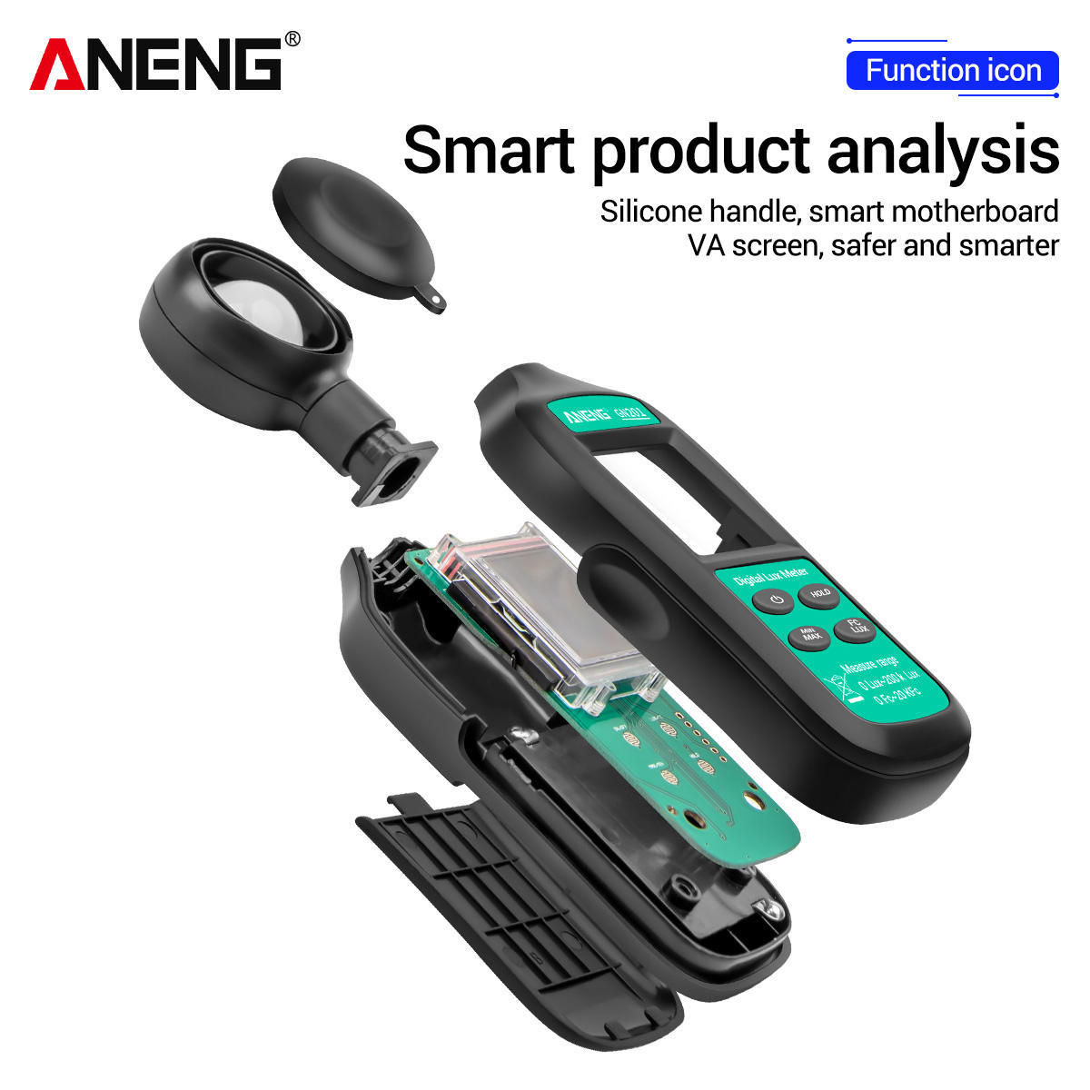 Máy Đo Cường Độ Ánh Sáng ANENG GN201 - Đo Cường Độ Ánh Sáng Lux