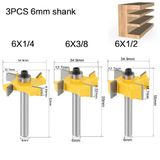  Dao Phay CNC ALLUSE 1/4" Shank,6mm Shank Cho Gia Công CNC 