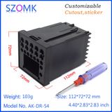  Hộp Điện Szomk Black Plastic Din Case AK-DR-54 