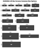  Thanh Ngang Quảng Cáo Treo Kệ Siêu Thị Hushida 43 Inch BZLS-43_ Tấm Nền SAMSUNG, LG, BOE 