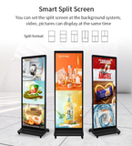  Màn Hình Quảng Cáo Chân Đứng Hushida Full Màn Hình 75 Inch FLY-75 Tấm Nền Samsung, LG, BOE 