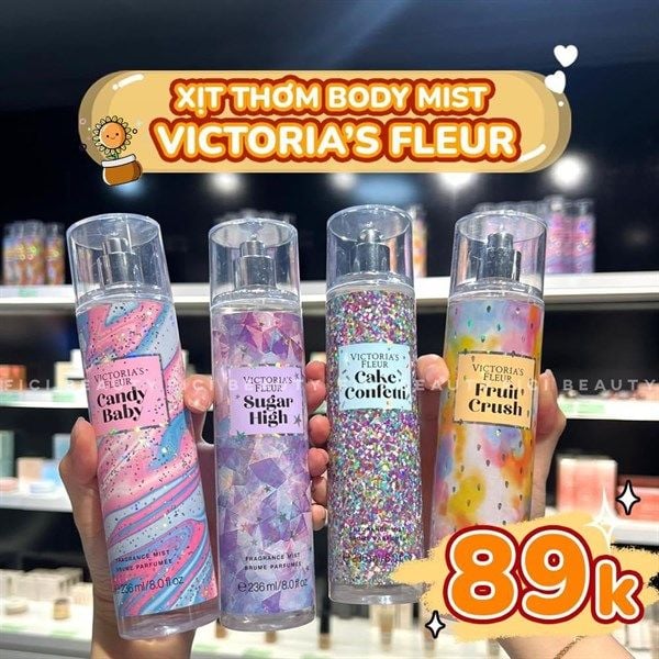 Xịt Thơm Body Victoria's Fleur Fragrance Mist 236ml