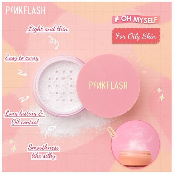 Phấn Phủ Kiềm Dầu Dạng Bột PINKFLASH Lasting Matte Loose Powder PF-F06 6g