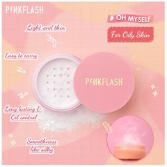 Phấn Phủ Kiềm Dầu Dạng Bột PINKFLASH Lasting Matte Loose Powder PF-F06 6g