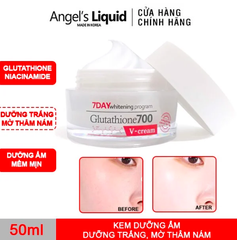 Kem Dưỡng Trắng Da, Mờ Thâm Nám Chỉ Trong 7 Ngày ANGEL'S LIQUID 7 Day Glutathione 700 V-Cream 50ml