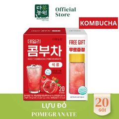 Trà KOMBUCHA Giảm Cân, Đẹp Dáng, Đẹp Da - Hộp 20 Gói (Tặng Bình)