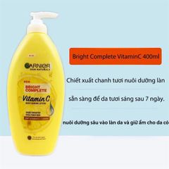 Sữa Dưỡng Thể Toàn Thân Garnier Bright Complete Body Lotion 400ml - Thái Lan
